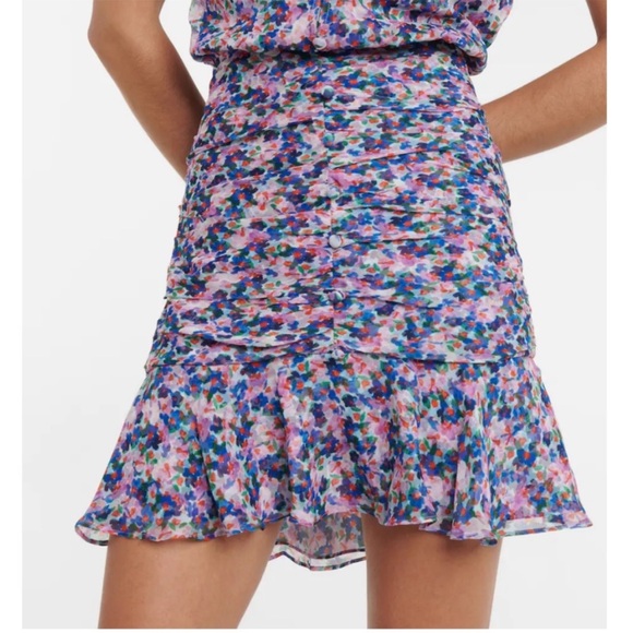 VERONICA BEARD Cayson Floral Fit and Flare Mini Spring dress size 00 100% silk - Picture 3 of 14